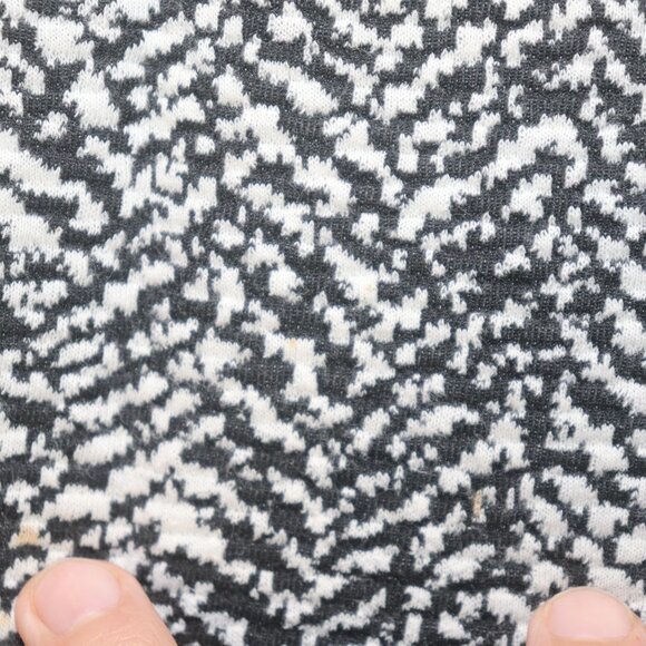 Lands End Herringbone Sleeveless Ponte Pencil Dress Black White Pockets Size 8 - Picture 9 of 15